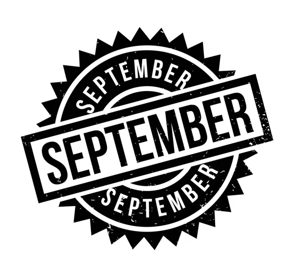 September-Stempel — Stockvektor