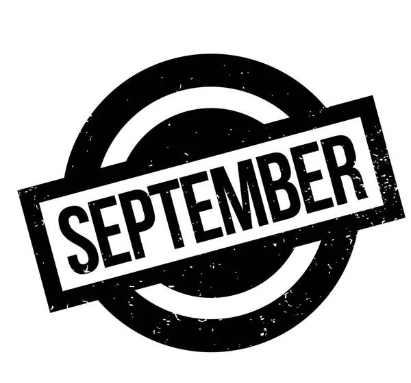 September rubber stamp — Stock Vector