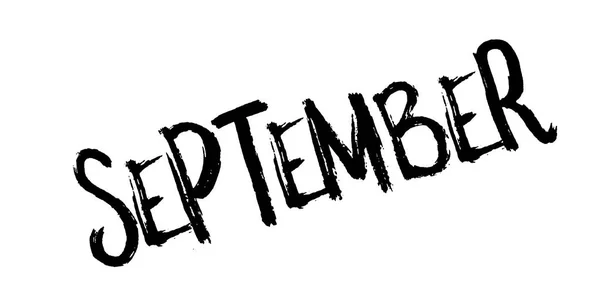 September Rubberstempel — Stockvector