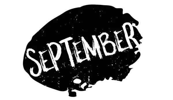 Septiembre Sello de goma — Vector de stock