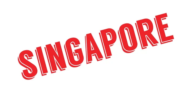 Singapur Sello de goma — Vector de stock