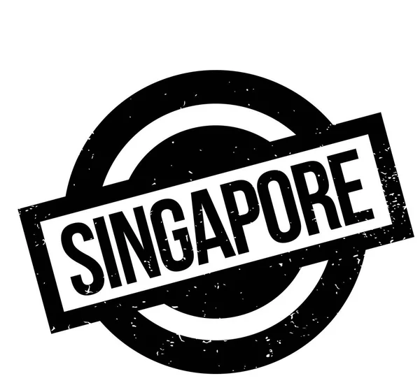 Selo de borracha de Singapura — Vetor de Stock