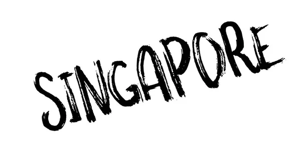 Singapur Sello de goma — Vector de stock