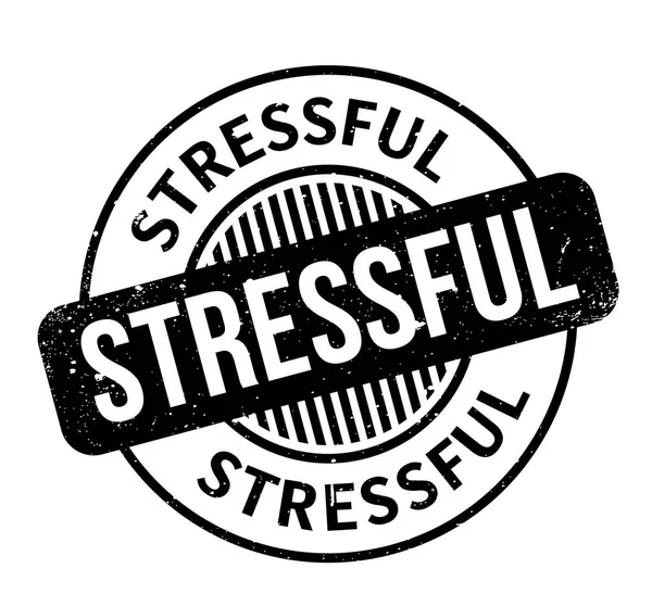 Stressful rubber stamp — Stock Vector