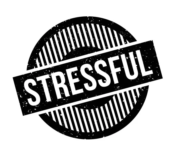 Stressful rubber stamp — Stock Vector