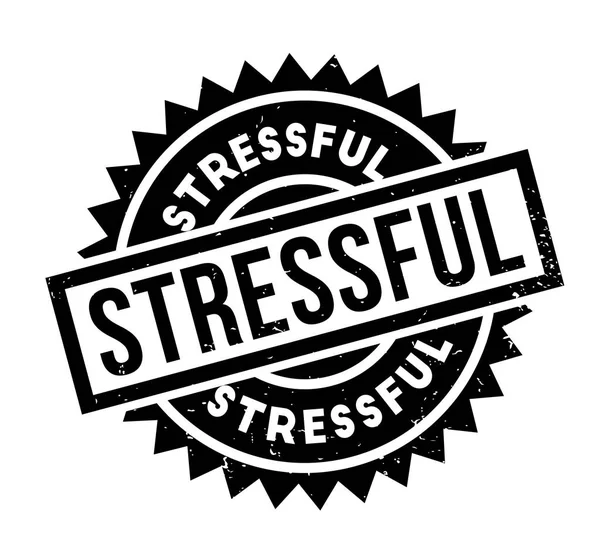 Stressful rubber stamp — Stock Vector