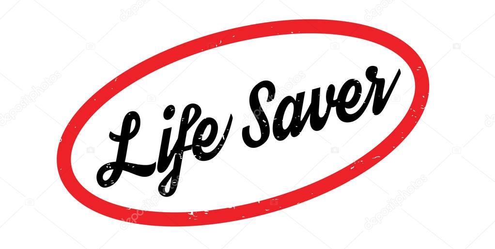 Life Saver rubber stamp