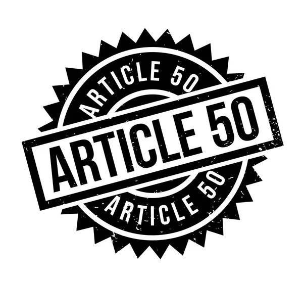 ARTICLE 50 Timbre en caoutchouc — Image vectorielle