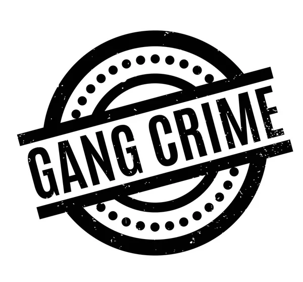 Gang Crime sello de goma — Vector de stock