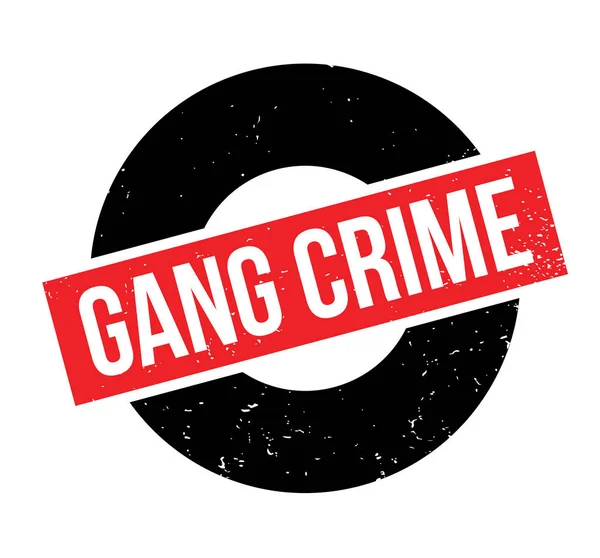 Gang Crime sello de goma — Archivo Imágenes Vectoriales