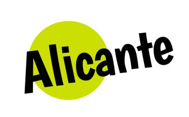 Alicante etiket damga