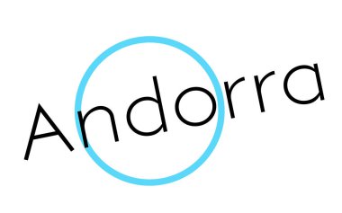 Andorra etiket damga