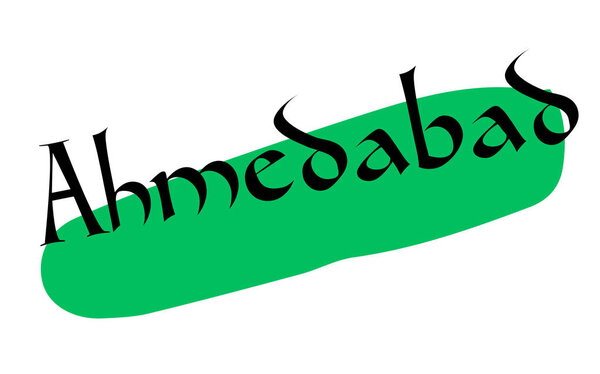 AHMEDABAD sticker stamp