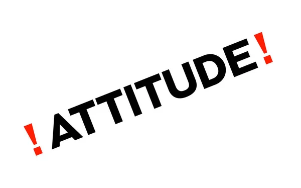 Наклейка ATTITUDE — стоковый вектор