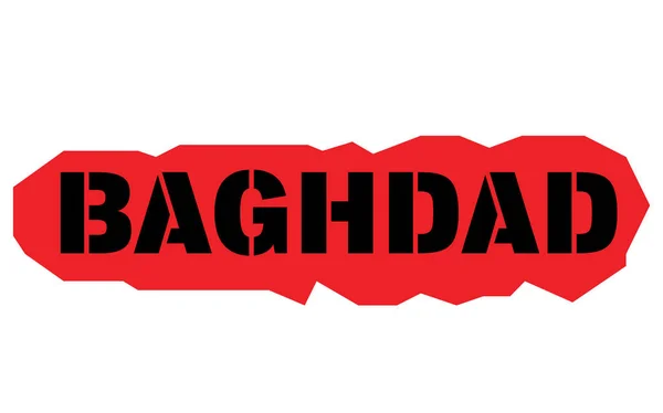 Baghdad-Aufklebermarke — Stockvektor