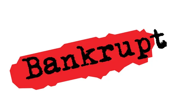 Stempel stiker BANKRUPT - Stok Vektor