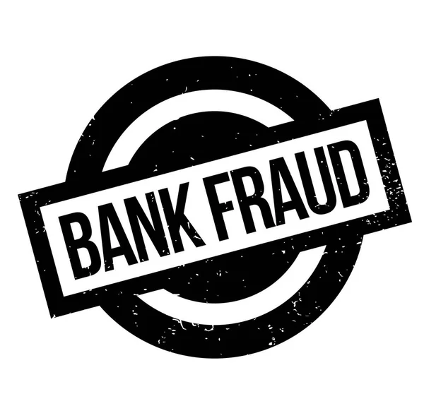 Timbre en caoutchouc de fraude bancaire — Image vectorielle