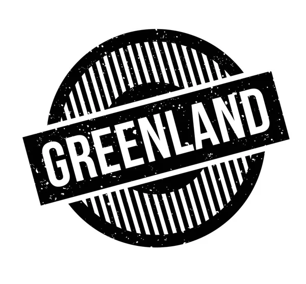 Γροιλανδία καουτσούκ σφραγίδα — Διανυσματικό Αρχείο