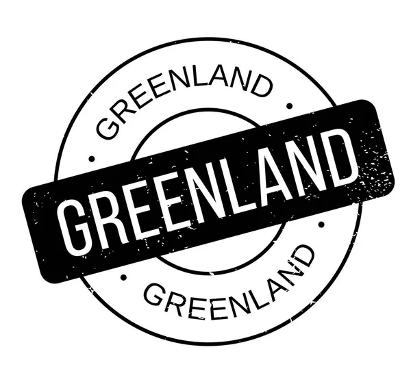 Γροιλανδία καουτσούκ σφραγίδα — Διανυσματικό Αρχείο