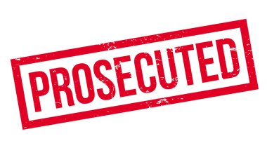 Prosecuted rubber stamp clipart