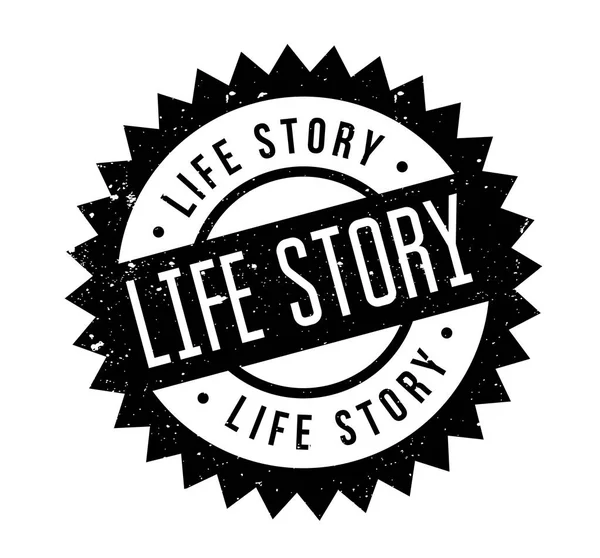Life Story rubber stamp — Stock Vector