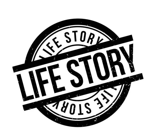 Резиновая марка Life Story — стоковый вектор