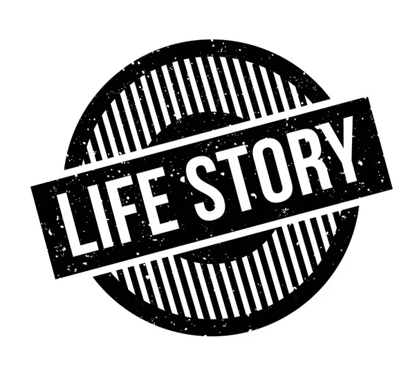 Резиновая марка Life Story — стоковый вектор