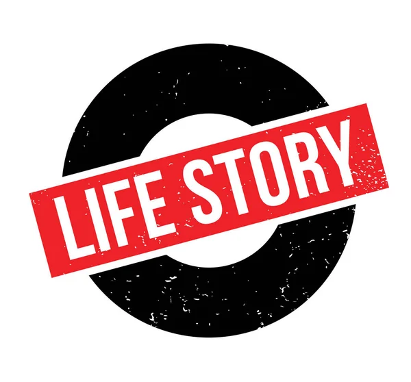Резиновая марка Life Story — стоковый вектор