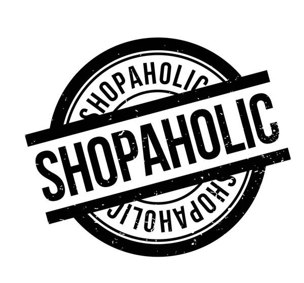 Shopaholic-Stempel — Stockvektor