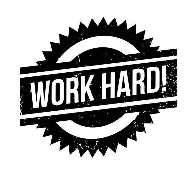 Work Hard rubber stamp — Stock Vector