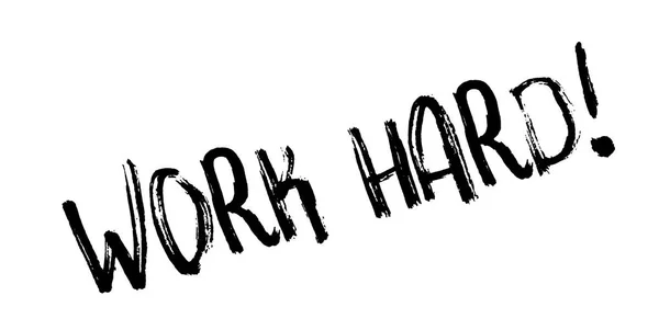 Werk Hard Rubberstempel — Stockvector