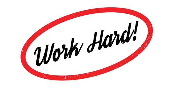 Werk Hard Rubberstempel — Stockvector