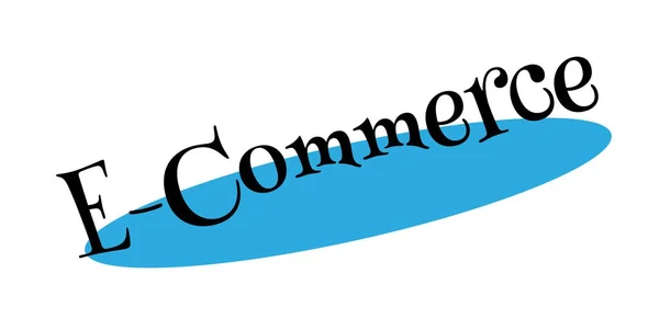 E-Commerce Timbre en caoutchouc — Image vectorielle