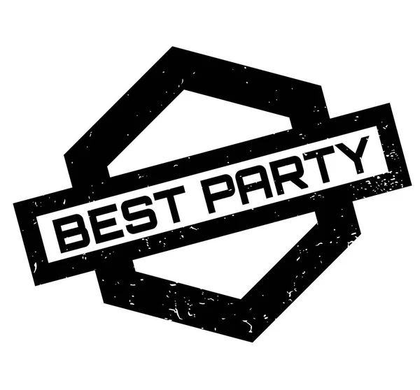 Best Party rubber stamp — Stock Vector