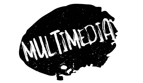 Sello de goma multimedia — Vector de stock