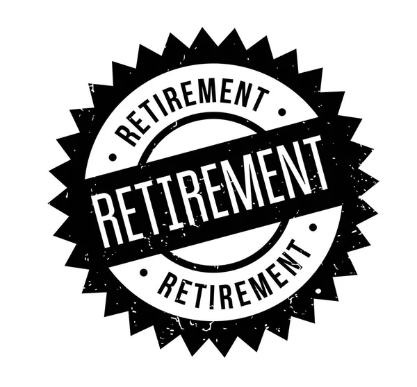 Pensionering gummistämpel — Stock vektor