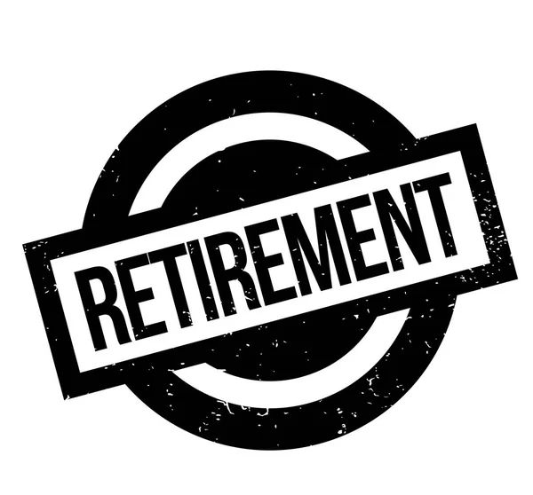 Συνταξιοδότηση καουτσούκ σφραγίδα — Διανυσματικό Αρχείο