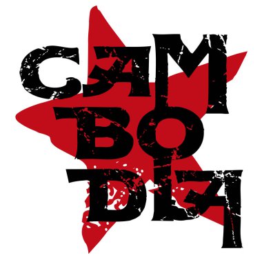 Kamboçya etiket damga