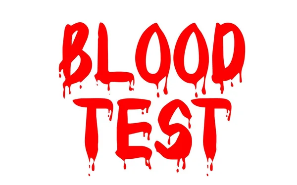 Blood test sticker — Stock Vector