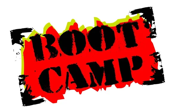 Boot camp nálepka — Stockový vektor