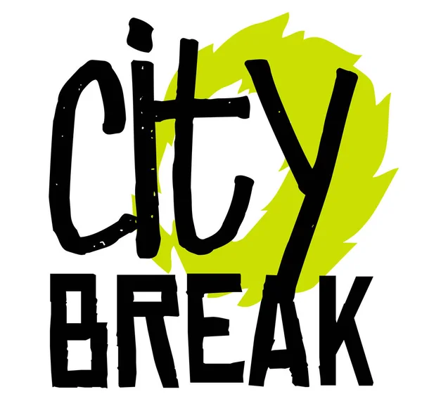 City break αυτοκόλλητο — Διανυσματικό Αρχείο