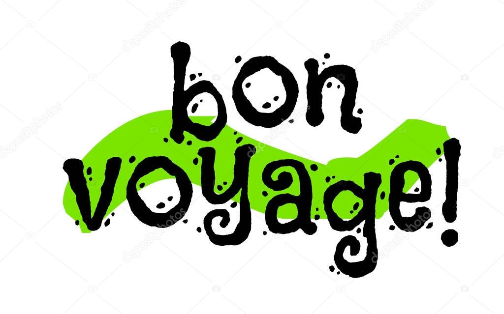 Bon voyage sticker