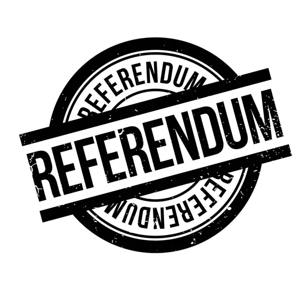 Sello de goma del referéndum — Vector de stock