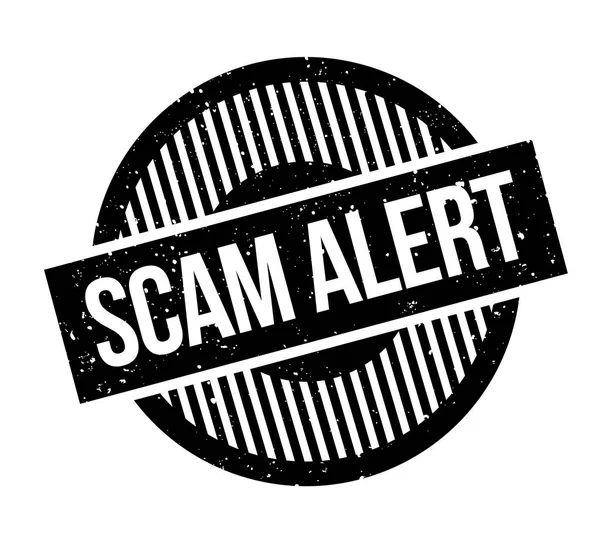 SCAM ALERT Timbre en caoutchouc — Image vectorielle