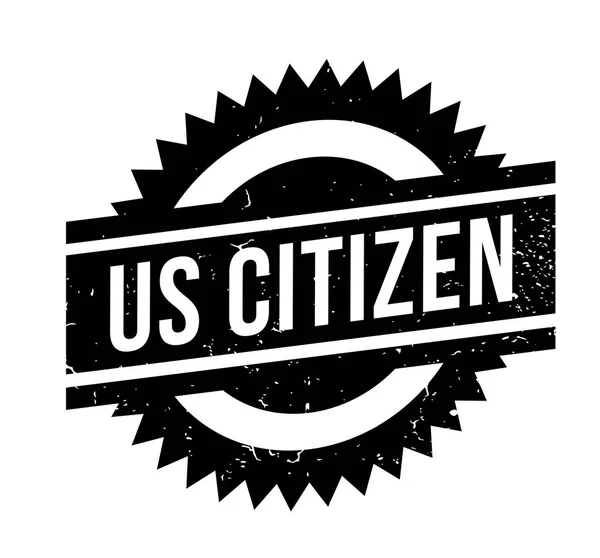 Μας πολίτης καουτσούκ σφραγίδα — Διανυσματικό Αρχείο