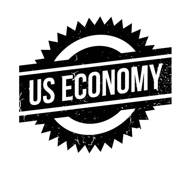 ESTADOS UNIDOS Sello de goma ECONOMÍA — Archivo Imágenes Vectoriales