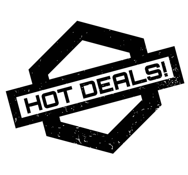 Резиновая марка Hot Deals — стоковый вектор