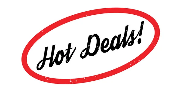 Hot Deals rubber stamp — Stock Vector