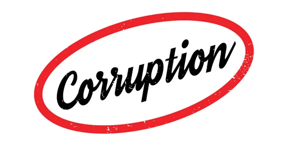 Corruptie Rubberstempel — Stockvector