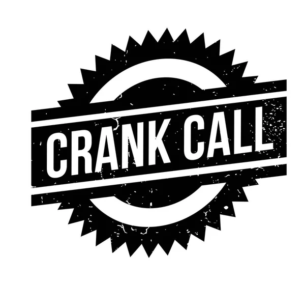 CRANK CALL Carimbo de borracha — Vetor de Stock